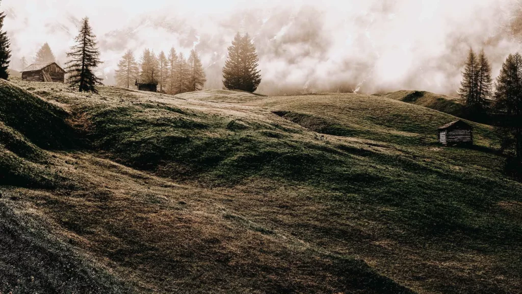 Misty hills